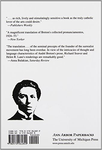 Manifestoes of Surrealism (Ann Arbor Paperbacks) — back cover