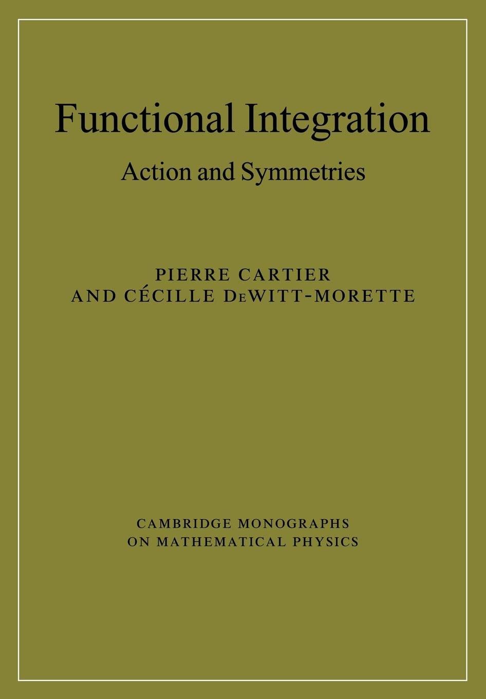 Functional Integration: Action and Symmetries (Cambridge Monographs on Mathematical Physics)