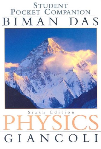 Student Pocket Companion: Physics Principles with Applications, 6th Edition