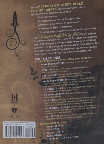 Apologetics Study Bible for Students, Trade Paper