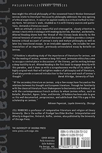 Altered Reading: Levinas and Literature