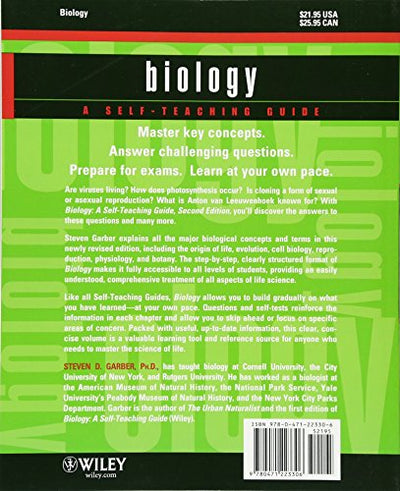 Biology: A Self-Teaching Guide, 2nd edition by Garber, Steve