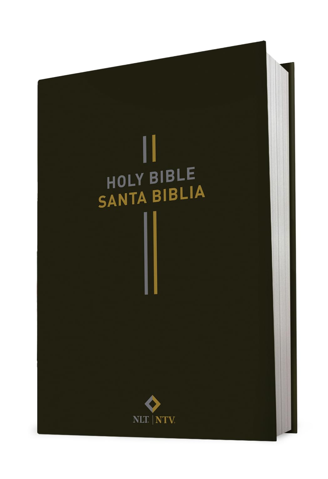 Bilingual Bible / Biblia biling?e NLT/NTV (Hardcover, Black)