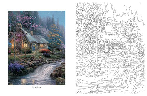 Posh Adult Coloring Book: Thomas Kinkade Peaceful Moments (P