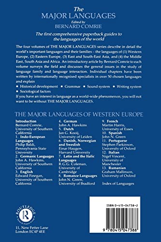 The Major Languages of Western Europe