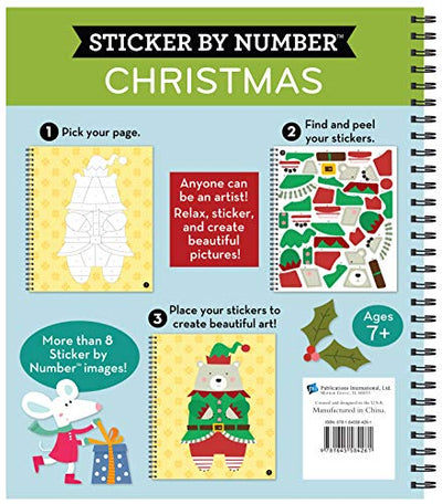 Brain Games - Sticker by Number: Christmas (Bus Cover)