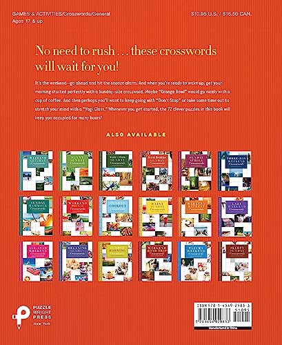 Sleeping in Late Weekend Crosswords (Sunday Crosswords)