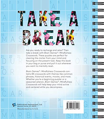 Brain Games - Mindfulness Crosswords