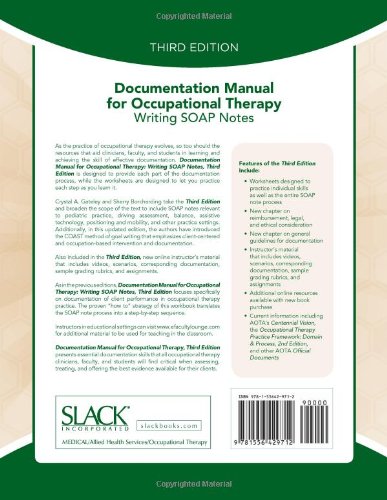 Documentation Manual for Occupational Therapy: Writing SOAP