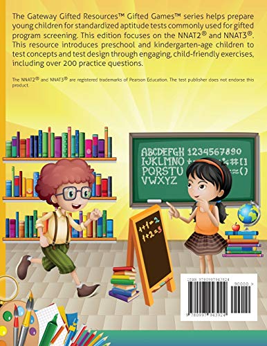 Gifted and Talented NNAT Test Prep: Gifted test prep book for the NNAT; Workbook for children in preschool and kindergarten (Gifted Games)