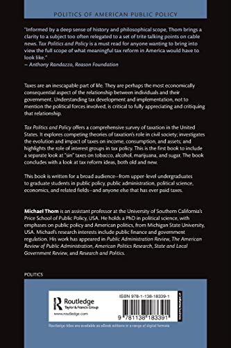 Tax Politics and Policy (Politics of American Public Policy)