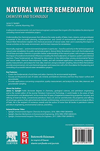 Natural Water Remediation: Chemistry and Technology
