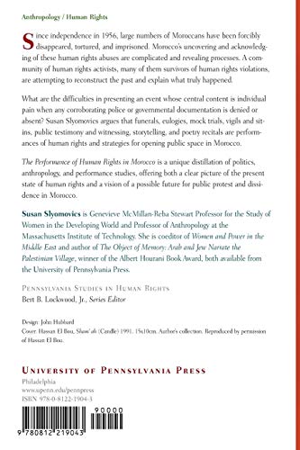 The Performance of Human Rights in Morocco (Pennsylvania Studies in Human Rights)