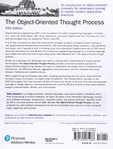 Object-Oriented Thought Process, The (Developer's Library) b