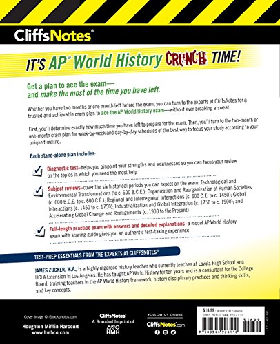 CliffsNotes AP World History Cram Plan