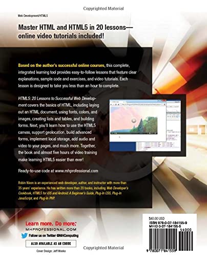 HTML5: 20 Lessons to Successful Web Development