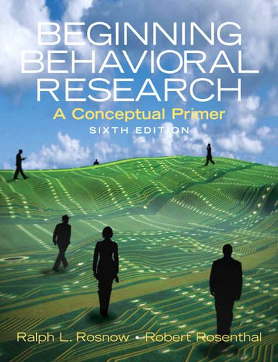 Beginning Behavioral Research: A Conceptual Primer