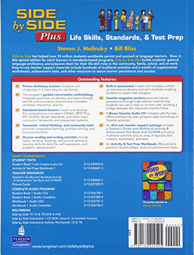 Side by Side Plus 1: Life Skills, Standards, & Test Prep (3rd Edition)