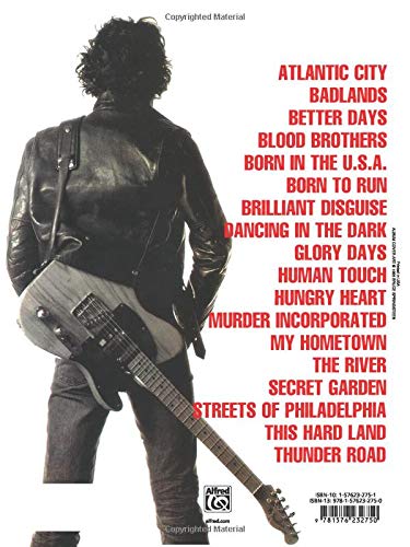 Bruce Springsteen -- Greatest Hits: Piano/Vocal/Chords — back cover