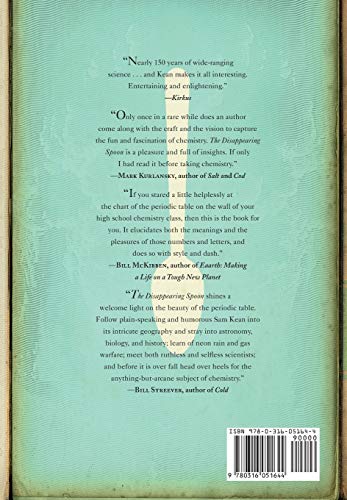 The Disappearing Spoon: And Other True Tales of Madness, Love, and the History of the World from the Periodic Table of the Elements