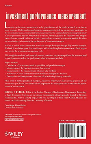 Investment Performance Measurement by Feibel, Bruce J.
