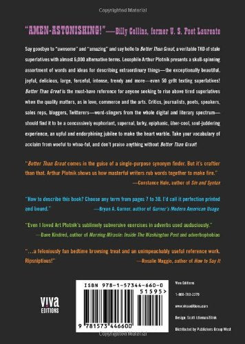 Better Than Great: A Plenitudinous Compendium of Wallopingly Fresh Superlatives