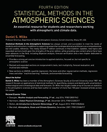 Statistical Methods in the Atmospheric Sciences