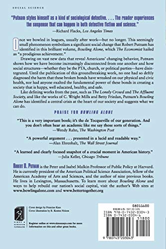 Bowling Alone: The Collapse and Revival of American Community