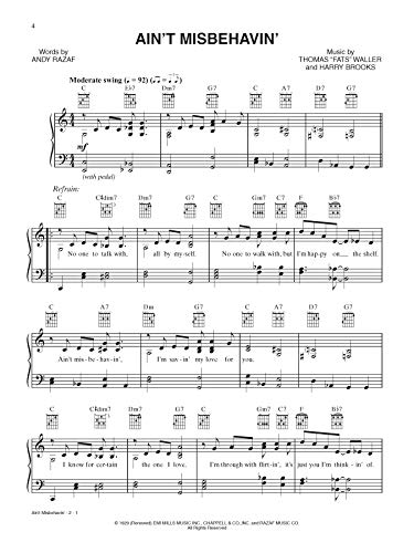 Alfred's Easy Piano Songs -- Standards & Jazz: 50 Classics