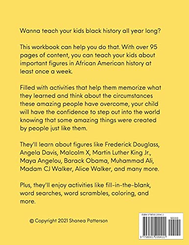 African American History Workbook: Teach Black History All Year Long