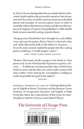 Poetic Closure: A Study of How Poems End