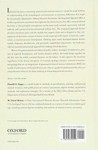 Quantitative Mineral Resource Assessments: An Integrated Approach