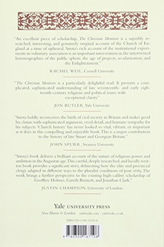 The Christian Monitors: The Church of England and the Age of Benevolence, 1680-1730 (The Lewis Walpole Series in Eighteenth-Century Culture and History)
