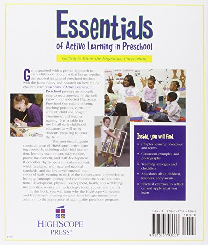 Essentials of Active Learning in Preschool: Getting to Know the High/Scope Curriculum