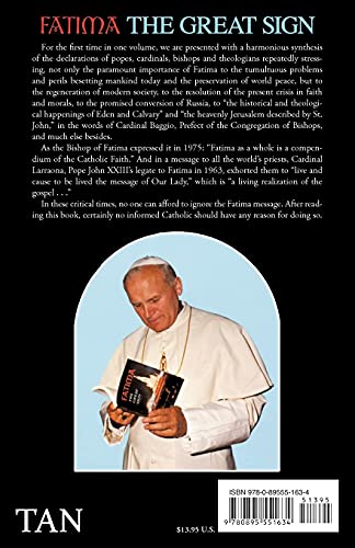 Fatima: The Great Sign — back cover