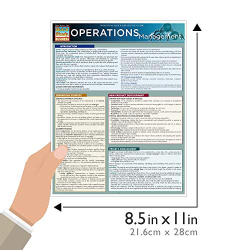 Operations Management QuickStudy Laminated Reference Guide (QuickStudy Business)