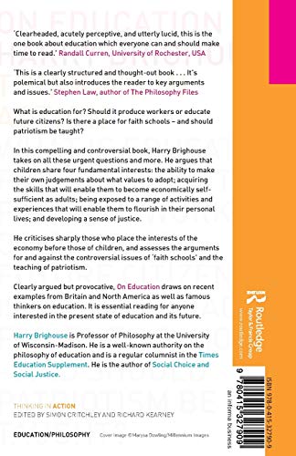 On Education (Thinking in Action)