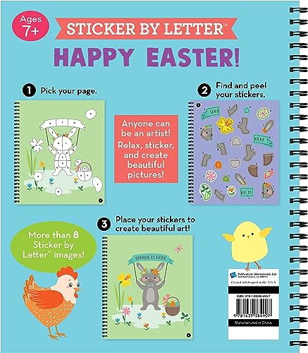 Brain Games - Sticker by Letter: Happy Easter!