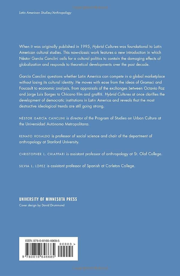 Hybrid Cultures: Strategies for Entering and Leaving Modernity