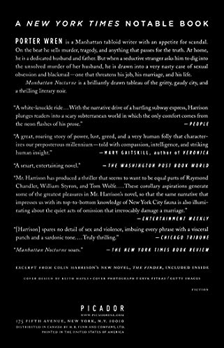 Manhattan Nocturne: A Novel — back cover