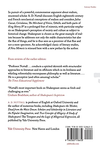 A New Mimesis: Shakespeare and the Representation of Reality