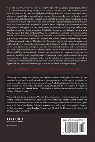 The Politics of Common Sense: How Social Movements Use Public Discourse to Change Politics and Win Acceptance