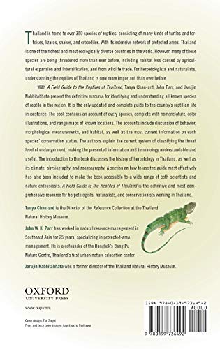 A Field Guide to the Reptiles of Thailand