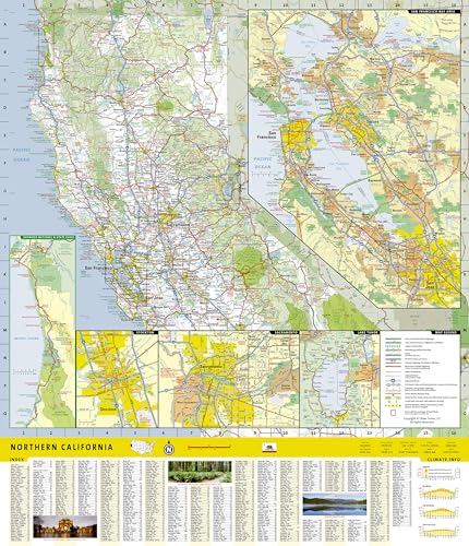 Northern California Map (National Geographic Guide Map)