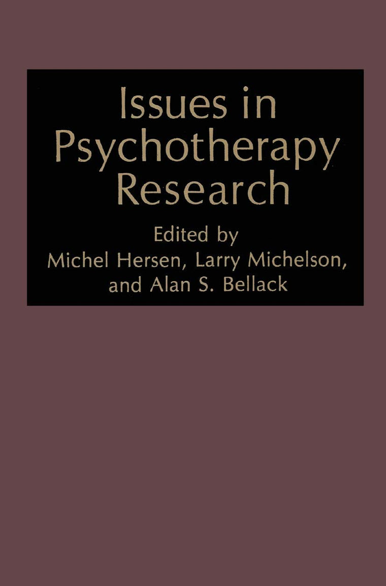 Issues in Psychotherapy Research (NATO Science Series B:)