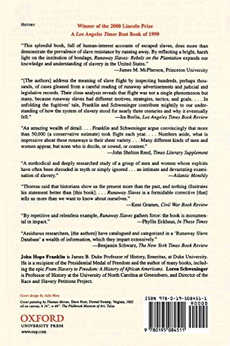 Runaway Slaves: Rebels on the Plantation