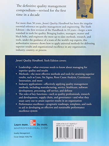 Juran's Quality Handbook: The Complete Guide to Performance