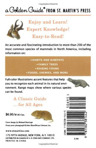 Mammals: A Fully Illustrated, Authoritative and Easy-to-Use Guide (A Golden Guide from St. Martin's Press)