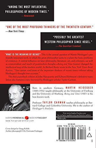 Being and Time (Harper Perennial Modern Thought)