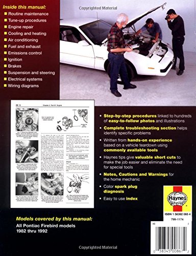 Pontiac Firebird (82-92) Haynes Repair Manual (Haynes Repair